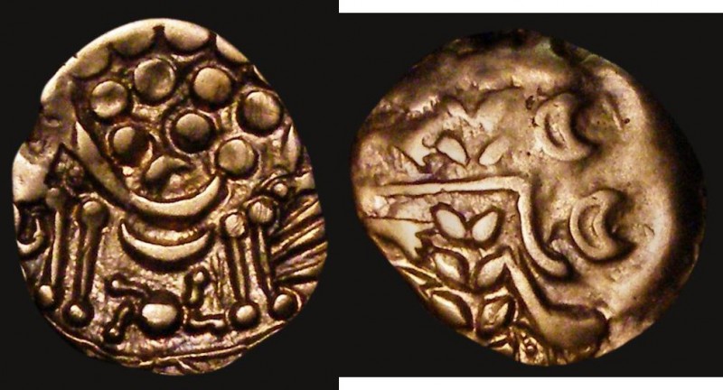 Celtic Gold Stater, Early uninscribed coinage, British 'B'. Chute type S.22, VA ...