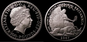 Britannia &pound;100 2007 One Ounce Platinum Proof S.4454A FDC in an LCGS holder and graded LCGS 97

Estimate: GBP 1400 - 1800