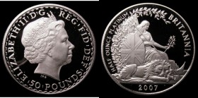 Britannia &pound;50 2007 Half Ounce Platinum Proof S.4464A FDC slabbed and graded CGS 96

Estimate: GBP 700 - 900