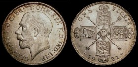 Florin 1921 ESC 940, Bull 3768 in an LCGS holder and graded LCGS 80. A most attractive example of the 'Dull Finish' Half Silver type, displaying almos...