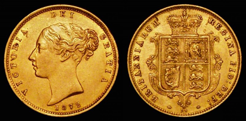 Half Sovereign 1872 Marsh 447, Die Number 94 VF 

Estimate: GBP 190 - 240