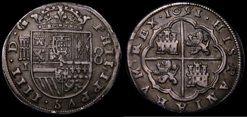 Sixpence 1696y First Bust, Early Harp, Large Crowns, both B's in the reverse leg...