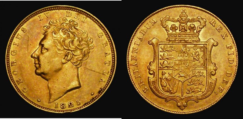 Sovereign 1825 Marsh 10 NVF/VF with scratches in the obverse field

Estimate: ...