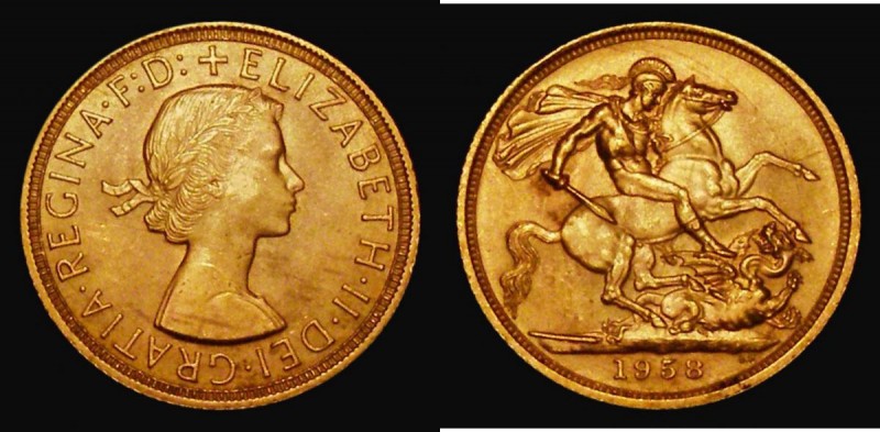 Sovereign 1958 Marsh 298 UNC and lustrous with minor cabinet friction

Estimat...