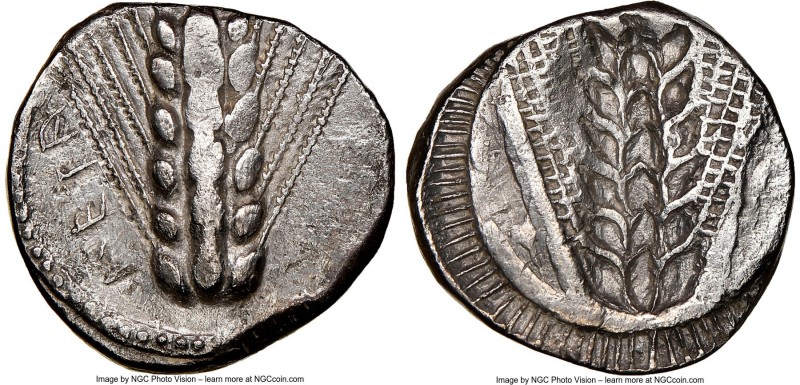 LUCANIA. Metapontum. Ca. 470-440 BC. AR stater (19mm, 12h). NGC VF, brushed, edg...