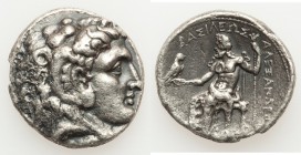 MACEDONIAN KINGDOM. Alexander III the Great (336-323 BC). AR tetradrachm (26mm, 16.53 gm, 9h). VF, crystalized, edge chip. Posthumous issue of 'Amphip...