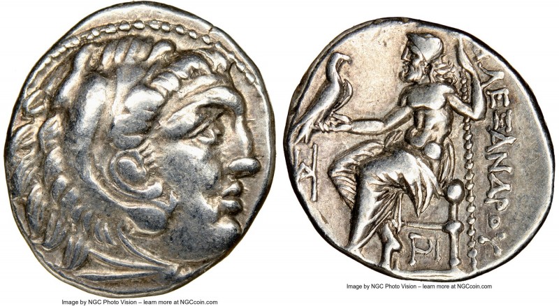 MACEDONIAN KINGDOM. Alexander III the Great (336-323 BC). AR drachm (18mm, 1h). ...