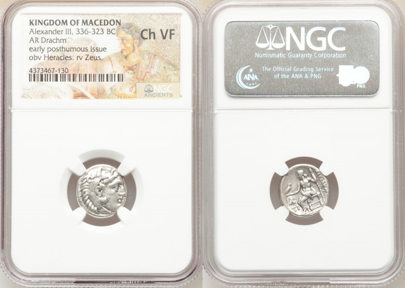 MACEDONIAN KINGDOM. Alexander III the Great (336-323 BC). AR drachm (16mm, 11h)....