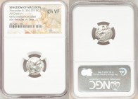 MACEDONIAN KINGDOM. Alexander III the Great (336-323 BC). AR drachm (16mm, 6h). NGC Choice VF. Late lifetime-early posthumous issue of Sardes, ca. 323...