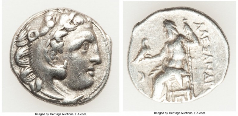 MACEDONIAN KINGDOM. Alexander III the Great (336-323 BC). AR drachm (18mm, 4.21 ...