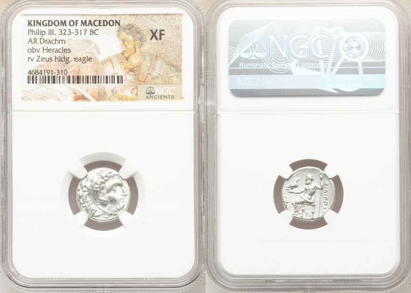 MACEDONIAN KINGDOM. Philip III Arrhidaeus (323-317 BC). AR drachm (15mm, 12h). N...