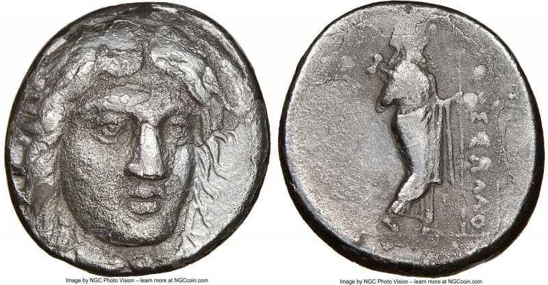 CARIAN SATRAPS. Maussollus (377-352 BC). AR drachm (15mm, 12h). NGC Fine. Laurea...