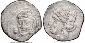 CILICIA. Uncertain mint. Ca. 4th century BC. AR obol (11mm, 5h). NGC AU. Head of Heracles facing slightly left, wearing lion skin headdress, paws tied...