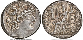 SELEUCID KINGDOM. Philip I Philadelphus (ca. 95/4-76/5 BC), AR tetradrachm (27mm, 12h). NGC Choice XF. Posthumous issue of Antioch on the Orontes unde...