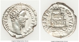 Divus Marcus Aurelius (AD 161-180). AR denarius (18mm, 2.81 gm, 6h). VF. Rome, AD 180. DIVVS M ANTONINVS PIVS, bare head of Divus Marcus Aurelius righ...