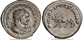 Caracalla (AD 198-217). AR antoninianus (24mm, 5,19 gm, 11h). NGC Choice AU 5/5 - 5/5. Rome. ANTONINVS PIVS AVG GERM, radiate, draped and cuirassed bu...