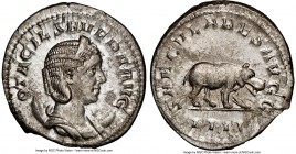 Otacilia Severa (AD 244-249). AR antoninianus (23mm, 4.38 gm, 1h). NGC MS 5/5 - 4/5. Rome, 4th officina, AD 247-248. OTACIL SEVERA AVG, draped bust of...