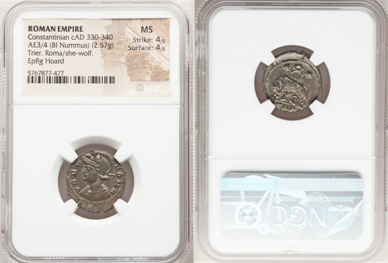 Constantinople Commemorative (ca. AD 330-340). AE3 or BI nummus (20mm, 2.57 gm, ...