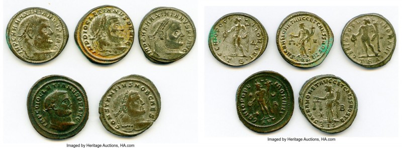 ANCIENT LOTS. Roman Imperial. Tetrarchic Period (AD 3rd-4th centuries). Lot of f...