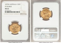 Victoria gold "St. George" Sovereign 1875-M MS62 NGC, Melbourne mint, KM7. AGW 0.2355 oz. 

HID09801242017

© 2020 Heritage Auctions | All Rights ...