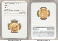 Victoria gold "Shield" Sovereign 1886-S MS63 NGC, Sydney mint, KM6. AGW 0.2355 oz. 

HID09801242017

© 2020 Heritage Auctions | All Rights Reserve...