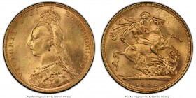 Victoria gold Sovereign 1892-M MS63+ PCGS, Melbourne mint, KM10, S-3867C. AGW 0.2355 oz. 

HID09801242017

© 2020 Heritage Auctions | All Rights R...