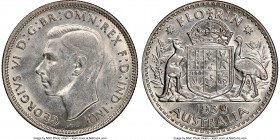 George VI Florin 1939-(m) AU58 NGC, Melbourne mint, KM40. Lowest mintage date in series. 

HID09801242017

© 2020 Heritage Auctions | All Rights R...