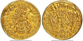 Leopold I gold 1/4 Ducat 1690/89-SHS UNC Details (Damaged) NGC, Breslau mint, Fr-290. 

HID09801242017

© 2020 Heritage Auctions | All Rights Rese...