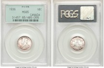 George V 10 Cents 1936 MS65 PCGS, Royal Canadian mint, KM23a. Deep eggplant purple color. 

HID09801242017

© 2020 Heritage Auctions | All Rights ...