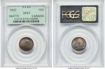 George VI Matte Specimen 10 Cents 1937 SP67 PCGS, Royal Canadian mint, KM43. Deep teal-gray toning. 

HID09801242017

© 2020 Heritage Auctions | A...