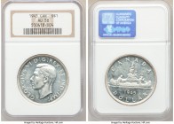 George VI Dollar 1945 AU58 NGC, Royal Canadian mint, KM37. Semi-prooflike and untoned. 

HID09801242017

© 2020 Heritage Auctions | All Rights Res...