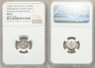 Strasbourg. Anonymous Denier (Fleur-de-Lis Bracteate) ND (1300-1500) MS61 NGC, Roberts-9051. 

HID09801242017

© 2020 Heritage Auctions | All Righ...