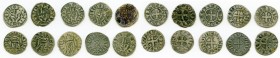10-Piece Lot of Uncertified Assorted Deniers ND (12th-13th Century) VF, Lot includes Besançon Deniers (6), Philip IV (2) and Louis IX (2). Average 18m...