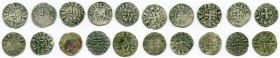 10-Piece Lot of Uncertified Assorted Deniers ND (12th-13th) VF, Lot includes Besancon Deniers (6), Philip IV (2) and Louis IX (2). Average 17mm. Weigh...