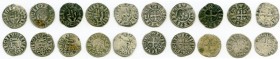 10-Piece Lot of Uncertified Assorted Deniers ND (12th-13th Century) VF, Lot includes Besançon (5), Philip IV (2) and Louis IX (3). Average 17mm. Weigh...