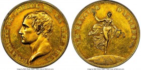 Napoleon gilt-bronze "Peace of Amiens" Medal (1802)-Dated UNC Details (Cleaned) NGC, Bram-199, Julius-1056. 40mm. By Droz. BONAPARTE PR. CONSUL DE LA ...