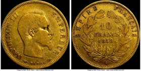 Napoleon III gold 10 Francs 1858-A VF25 NGC, Paris mint, KM784.3. 0.0933 oz. 

HID09801242017

© 2020 Heritage Auctions | All Rights Reserved
