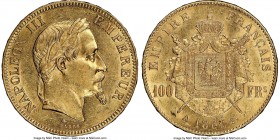 Napoleon III gold 100 Francs 1869-A MS60 NGC, Paris mint, KM802.1. AGW 0.9334 oz. 

HID09801242017

© 2020 Heritage Auctions | All Rights Reserved...
