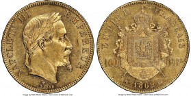 Napoleon III gold 100 Francs 1869-BB MS60 NGC, Strasbourg mint, KM802.2, Fr-551, Gad-1136. AGW 0.9334 oz. 

HID09801242017

© 2020 Heritage Auctio...