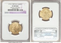 George III gold Guinea 1776 XF Details (Surface Hairlines) NGC, KM604, Fr-355. Fourth issue. 

HID09801242017

© 2020 Heritage Auctions | All Righ...