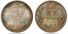 Victoria 6 Pence 1888 MS66 PCGS, KM760, S-3929.

HID09801242017

© 2020 Heritage Auctions | All Rights Reserved