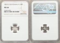 Ferdinand VII 1/4 Real 1821-G MS66 NGC, Nueva Guatemala mint, KM72. Semi-prooflike fields, frosted devices. 

HID09801242017

© 2020 Heritage Auct...