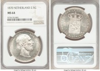 Willem III 2-1/2 Gulden 1870 MS64 NGC, KM82.

HID09801242017

© 2020 Heritage Auctions | All Rights Reserved