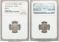 Dutch Colony. United East India Company silver 1/2 Duit 1757 AU55 NGC, KM-PnA1. Gelderland issue. 

HID09801242017

© 2020 Heritage Auctions | All...