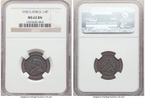 George V 1/4 Penny 1930 MS62 Brown NGC, Pretoria mint, KM12.2.

HID09801242017

© 2020 Heritage Auctions | All Rights Reserved
