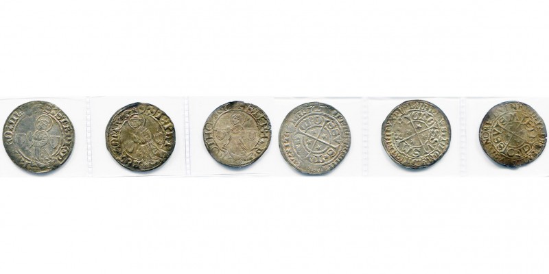 FRANCE, METZ, lot de 3 gros au saint Etienne agenouillé, types variés.
Très Bea...