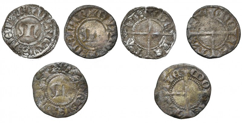 FRANCE, METZ, Ville, lot de 3 angevines, fin du 14e s. Flon 523, 1.
Proviennent...