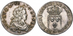FRANCE, Royaume, Louis XV (1715-1774), AR écu de France, 1722AA, Metz. Réformation. D/ B. enfantin à d., l., dr. et cuir. R/ Ecu de France couronné. D...