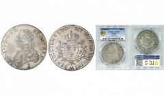 FRANCE, Royaume, Louis XVI (1774-1793), AR écu aux rameaux d''olivier, 1790AA, Metz. D/ B. habillé à g., les cheveux noués par un ruban. R/ Ecu de Fra...