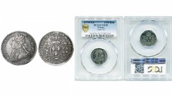 FRANCE, Royaume, Louis XVI (1774-1793), AR dixième d''écu aux rameaux d''olivier, 1779AA, Metz. D/ B. habillé à g., les cheveux noués par un ruban. R/...